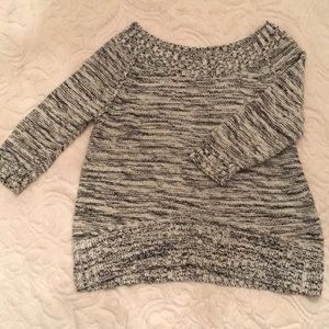 Express cropped knit sweater